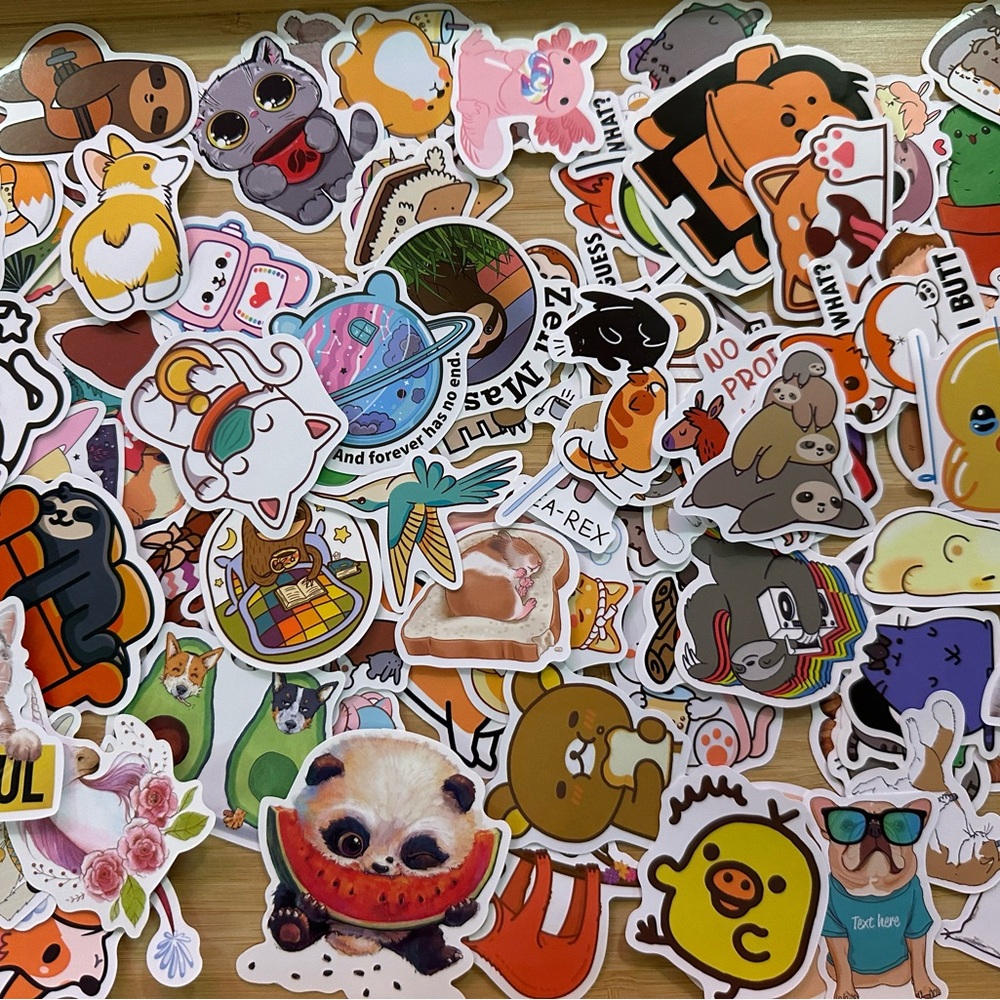 100 Cute Animal Vinyl Stickers